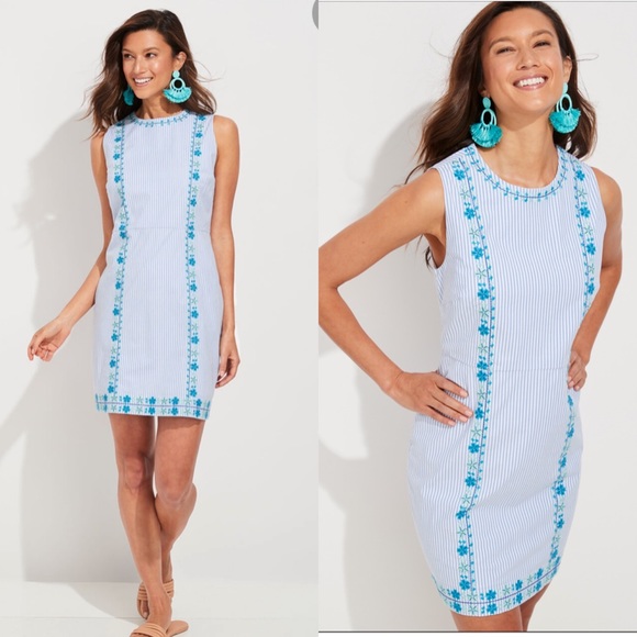 Vineyard Vines Dresses & Skirts - Vineyard Vines Sz 16 Pop Embroidered Shift Dress